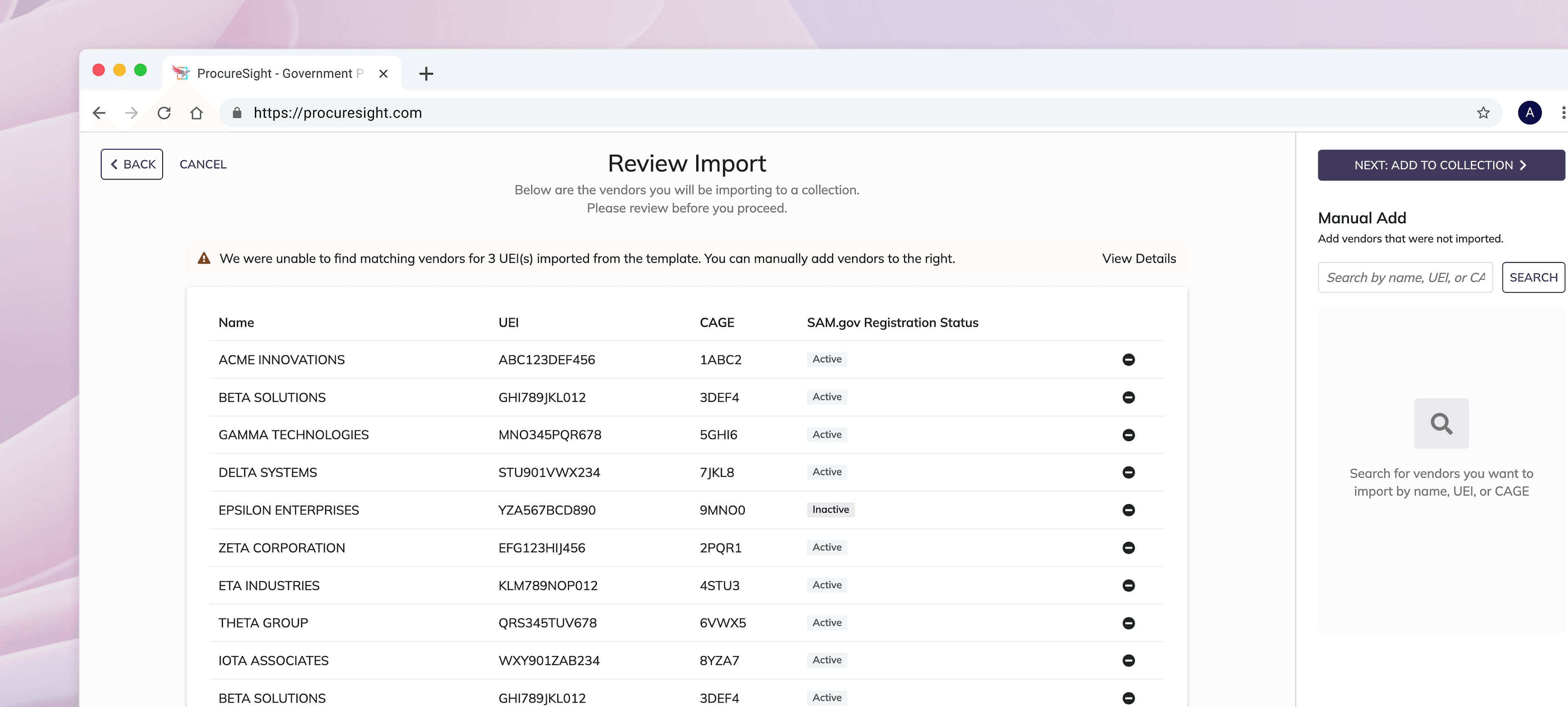 Vendor Import Billboard Image